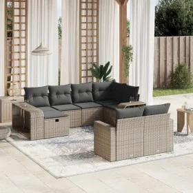 10-piece garden sofa set with gray synthetic rattan cushions by , Garden sets - Ref: Foro24-3266240, Price: 548,47 €, Discoun...