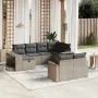 Set de sofás de jardín 10 pzas con cojines ratán sintético gris de , Conjuntos de jardín - Ref: Foro24-3266240, Precio: 548,4...