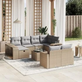 11-piece garden sofa set with beige synthetic rattan cushions by , Garden sets - Ref: Foro24-3266249, Price: 614,00 €, Discou...