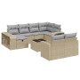 Set de sofás de jardín 11pzas con cojines ratán sintético beige de , Conjuntos de jardín - Ref: Foro24-3266249, Precio: 571,5...