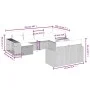 10-piece garden sofa set with gray synthetic rattan cushions by , Garden sets - Ref: Foro24-3266240, Price: 548,47 €, Discoun...