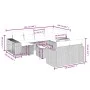 11-teiliges Gartensofa-Set mit beigen synthetischen Rattankissen von , Gartensets - Ref: Foro24-3266249, Preis: 614,00 €, Rab...