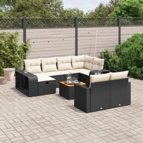 11-piece garden sofa set and black synthetic rattan cushions by , Garden sets - Ref: Foro24-3266256, Price: 571,87 €, Discoun...