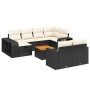 11-teiliges Gartensofa-Set und schwarze synthetische Rattankissen von , Gartensets - Ref: Foro24-3266256, Preis: 542,90 €, Ra...