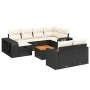 11-teiliges Gartensofa-Set und schwarze synthetische Rattankissen von , Gartensets - Ref: Foro24-3266256, Preis: 574,16 €, Ra...