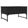Mesa de centro madera de ingeniería y metal negro 70x50x40 cm de , Mesas de centro - Ref: Foro24-845371, Precio: 63,40 €, Des...