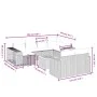 11-teiliges Gartensofa-Set und schwarze synthetische Rattankissen von , Gartensets - Ref: Foro24-3266256, Preis: 574,16 €, Ra...