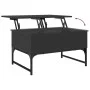 Mesa de centro madera de ingeniería y metal negro 70x50x40 cm de , Mesas de centro - Ref: Foro24-845371, Precio: 63,40 €, Des...