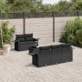 Set de sofás de jardín 6 piezas y cojines ratán sintético negro de , Conjuntos de jardín - Ref: Foro24-3219894, Precio: 408,0...