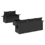 Set de sofás de jardín 6 piezas y cojines ratán sintético negro de , Conjuntos de jardín - Ref: Foro24-3219894, Precio: 408,0...