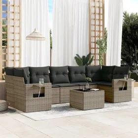8-teiliges Gartensofa-Set und graue synthetische Rattankissen von , Gartensets - Ref: Foro24-3219939, Preis: 492,88 €, Rabatt: %