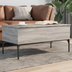 Sonoma Couchtisch aus grauem Metallwerkstoff, 100 x 50 x 45 cm von , Couchtisch - Ref: Foro24-845414, Preis: 65,57 €, Rabatt: %
