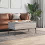 Sonoma gray metal engineered wood coffee table 100x50x45cm by , Coffee table - Ref: Foro24-845414, Price: 66,37 €, Discount: %