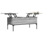 Sonoma gray metal engineered wood coffee table 100x50x45cm by , Coffee table - Ref: Foro24-845414, Price: 65,57 €, Discount: %