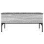Sonoma gray metal engineered wood coffee table 100x50x45cm by , Coffee table - Ref: Foro24-845414, Price: 66,37 €, Discount: %