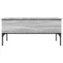 Sonoma gray metal engineered wood coffee table 100x50x45cm by , Coffee table - Ref: Foro24-845414, Price: 65,57 €, Discount: %