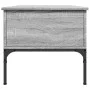 Sonoma gray metal engineered wood coffee table 100x50x45cm by , Coffee table - Ref: Foro24-845414, Price: 65,57 €, Discount: %