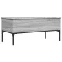 Sonoma gray metal engineered wood coffee table 100x50x45cm by , Coffee table - Ref: Foro24-845414, Price: 65,57 €, Discount: %