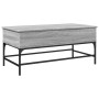 Mesa de centro madera ingeniería metal gris Sonoma 100x50x45 cm de , Mesas de centro - Ref: Foro24-845399, Precio: 69,33 €, D...