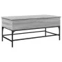 Sonoma Couchtisch aus grauem Metallwerkstoff, 100 x 50 x 45 cm von , Couchtisch - Ref: Foro24-845399, Preis: 68,50 €, Rabatt: %
