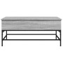 Mesa de centro madera ingeniería metal gris Sonoma 100x50x45 cm de , Mesas de centro - Ref: Foro24-845399, Precio: 69,33 €, D...