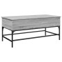 Mesa de centro madera ingeniería metal gris Sonoma 100x50x45 cm de , Mesas de centro - Ref: Foro24-845399, Precio: 69,33 €, D...
