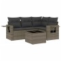 Garden sofa set with cushions 5 pieces gray synthetic rattan by , Garden sets - Ref: Foro24-3220119, Price: 325,72 €, Discoun...