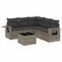 6-teiliges Gartenmöbel-Set und graue synthetische Rattankissen von , Gartensets - Ref: Foro24-3220159, Preis: 371,45 €, Rabat...