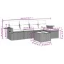 6-piece garden sofa set and black synthetic rattan cushions by , Garden sets - Ref: Foro24-3220095, Price: 341,75 €, Discount: %