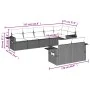 Gartensofa-Set mit beigen Kissen 8 Stück PE-Rattan von , Gartensets - Ref: Foro24-3220417, Preis: 598,28 €, Rabatt: %