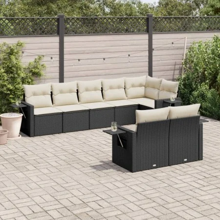 8-piece garden sofa set and black synthetic rattan cushions by , Garden sets - Ref: Foro24-3220415, Price: 521,27 €, Discount: %