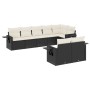 8-teiliges Gartensofa-Set und schwarze synthetische Rattankissen von , Gartensets - Ref: Foro24-3220415, Preis: 495,13 €, Rab...