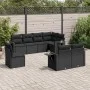 8-piece garden sofa set and black synthetic rattan cushions by , Garden sets - Ref: Foro24-3220434, Price: 600,41 €, Discount: %