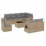 9-teiliges Gartensofa-Set mit beigen synthetischen Rattankissen von , Gartensets - Ref: Foro24-3220448, Preis: 593,86 €, Raba...