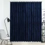 Blackout curtain with hooks dark blue velvet 290x245 cm by vidaXL, Curtains and curtains - Ref: Foro24-134535, Price: 48,05 €...
