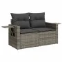 7-piece garden sofa set with gray PE rattan cushions by , Garden sets - Ref: Foro24-3220469, Price: 411,90 €, Discount: %