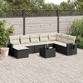 8-piece garden sofa set and black synthetic rattan cushions by , Garden sets - Ref: Foro24-3220565, Price: 509,66 €, Discount: %