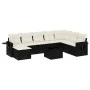8-piece garden sofa set and black synthetic rattan cushions by , Garden sets - Ref: Foro24-3220565, Price: 509,66 €, Discount: %