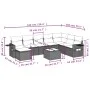 8-piece garden sofa set and black synthetic rattan cushions by , Garden sets - Ref: Foro24-3220565, Price: 509,66 €, Discount: %