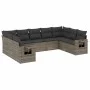9-teiliges Gartenmöbel-Set und graue synthetische Rattankissen von , Gartensets - Ref: Foro24-3220599, Preis: 546,44 €, Rabat...