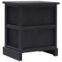 Mesita de noche madera de Paulownia negro 38x28x45 cm de vidaXL, Mesitas de noche - Ref: Foro24-284058, Precio: 43,79 €, Desc...