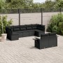 8-teiliges Gartensofa-Set und schwarze synthetische Rattankissen von , Gartensets - Ref: Foro24-3220614, Preis: 579,72 €, Rab...