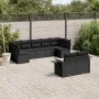 8-teiliges Gartensofa-Set und schwarze synthetische Rattankissen von , Gartensets - Ref: Foro24-3220614, Preis: 591,23 €, Rab...