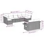 8-teiliges Gartensofa-Set und schwarze synthetische Rattankissen von , Gartensets - Ref: Foro24-3220614, Preis: 591,23 €, Rab...