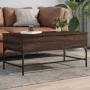 Couchtisch aus braunem Eichenholz-Metallwerkstoff, 100 x 50 x 45 cm von , Couchtisch - Ref: Foro24-845400, Preis: 69,44 €, Ra...