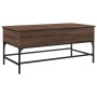 Couchtisch aus braunem Eichenholz-Metallwerkstoff, 100 x 50 x 45 cm von , Couchtisch - Ref: Foro24-845400, Preis: 70,30 €, Ra...