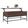 Couchtisch aus braunem Eichenholz-Metallwerkstoff, 100 x 50 x 45 cm von , Couchtisch - Ref: Foro24-845400, Preis: 70,30 €, Ra...