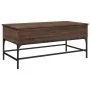 Couchtisch aus braunem Eichenholz-Metallwerkstoff, 100 x 50 x 45 cm von , Couchtisch - Ref: Foro24-845400, Preis: 69,44 €, Ra...