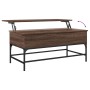 Couchtisch aus braunem Eichenholz-Metallwerkstoff, 100 x 50 x 45 cm von , Couchtisch - Ref: Foro24-845400, Preis: 70,30 €, Ra...