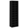 Black plywood shoe cabinet 54x34x183 cm by vidaXL, Shoe racks and shoe organizers - Ref: Foro24-800370, Price: 175,95 €, Disc...